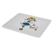 青はチアリーダーチーム行きます カッティングボード (角)