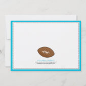 青はテールゲートのベビーシャワー招待状を遊ばします 招待状 (裏面)