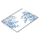 青はノート水彩画の螺線形分岐します ノートブック (左側)