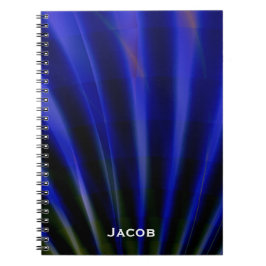 青はパーソナライズなノートを放射します ノートブック