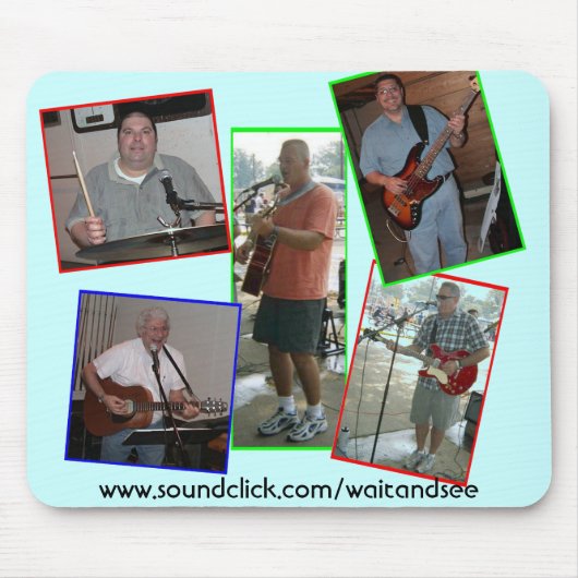 青はマウスパッドを様子を見 マウスパッド (正面)