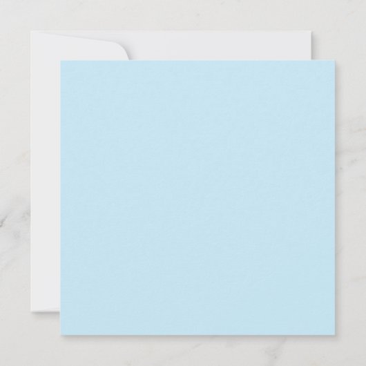 青は双生児のベビーシャワーに耐えます 招待状 (裏面)