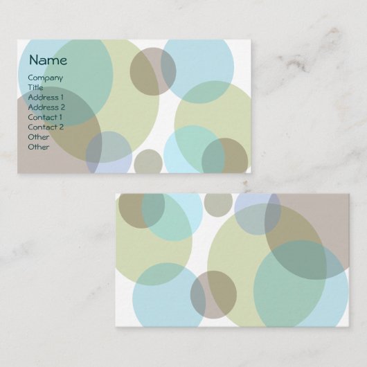 青は名刺泡立ちます 名刺 (正面/裏面)