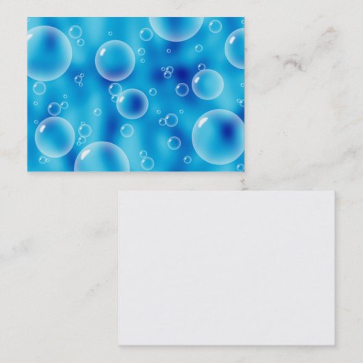 青は名刺泡立ちます 名刺 (正面/裏面)