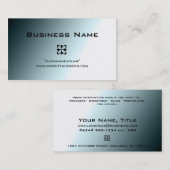 青は名刺Design1衰退します 名刺 (正面/裏面)