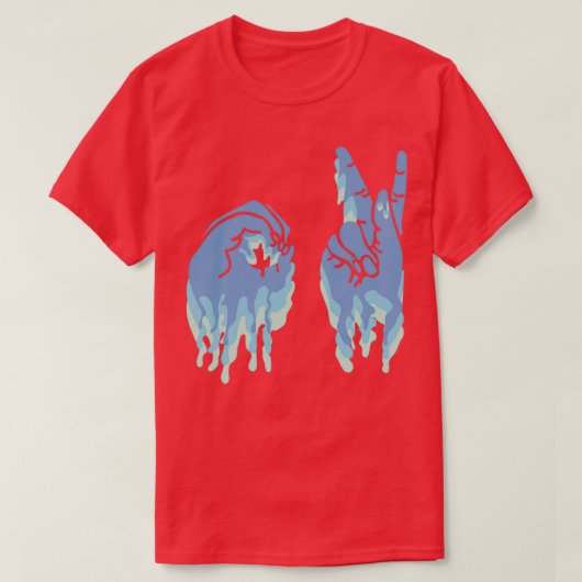 青は大丈夫ではない Tシャツ (デザイン正面)