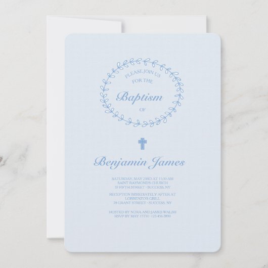 青は招待状分岐します 招待状 (正面)