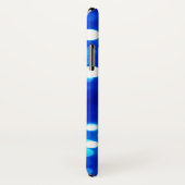 青は水玉模様パターンをつけます Case-Mate iPhoneケース (裏面/右)