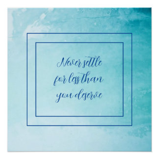 青は決して光沢のないポスターに落ち着かない ポスター