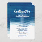 青は確認の招待状を振ります 招待状 (正面/裏面)