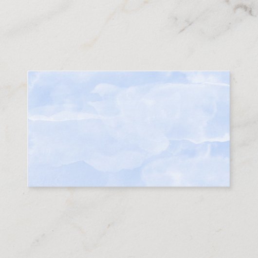 青は私をない書道のギフト登録忘れます エンクロージャーカード (裏面)