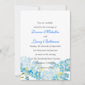 青は私をない結婚式招待状忘れます 招待状 (正面)