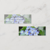 青は私をない花忘れます スキニー名刺 (正面/裏面)