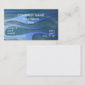 青は紫色の先端の炎を改造します 名刺 (正面/裏面)