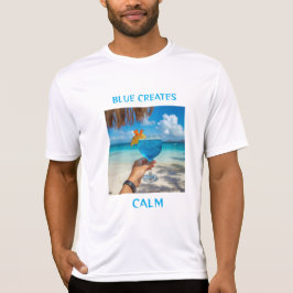 青は落ち着きを生み出す Tシャツ