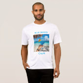 青は落ち着きを生み出す Tシャツ (正面フル)