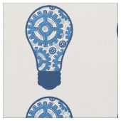 青は電球を連動させます ファブリック (クローズアップ)