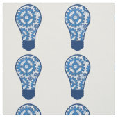 青は電球を連動させます ファブリック (見本)