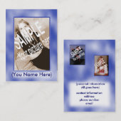 青はCompカードを曇らせます 名刺 (正面/裏面)