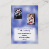 青はCompカードを曇らせます 名刺 (裏面)