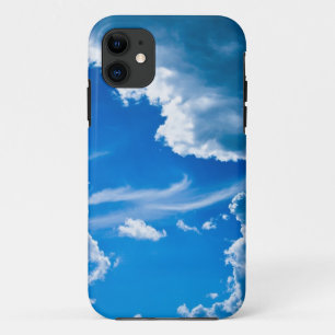 青はiPhoneの普遍的な箱をやっとそこに曇らせます iPhone 11 ケース