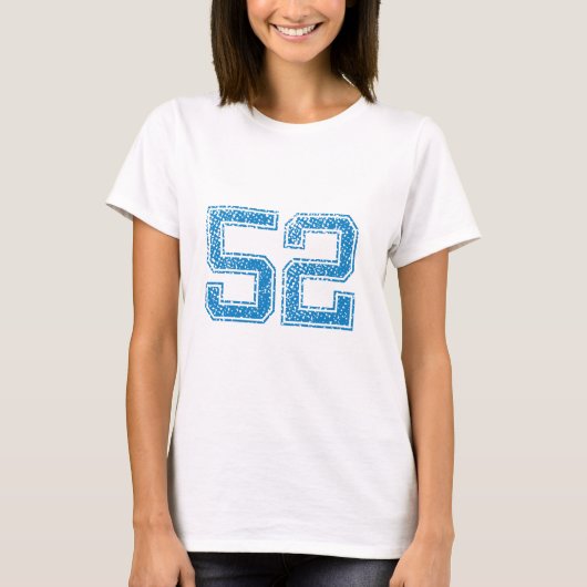 青はJerzee第52を遊ばします Tシャツ (正面)