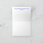 青はnotecardに蹄鉄を打ちます カード (内部)