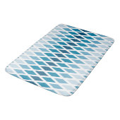 青ひしグラデーション形 バスマット (アングル)