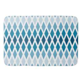 青ひしグラデーション形 バスマット