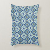 青ひし形パターン アクセントクッション (正面(垂直))