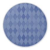 青ひし形パターン セラミックノブ (正面)