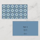 青ひし形パターン 名刺 (正面/裏面)