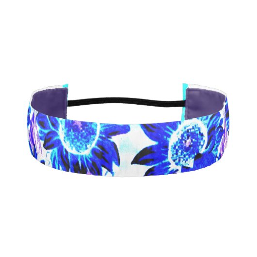 青ひまわりの色を変更する アスレチックヘッドバンド (正面)