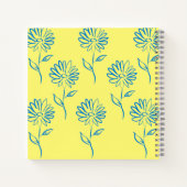 青ひまわり模様 ノートブック (裏面)