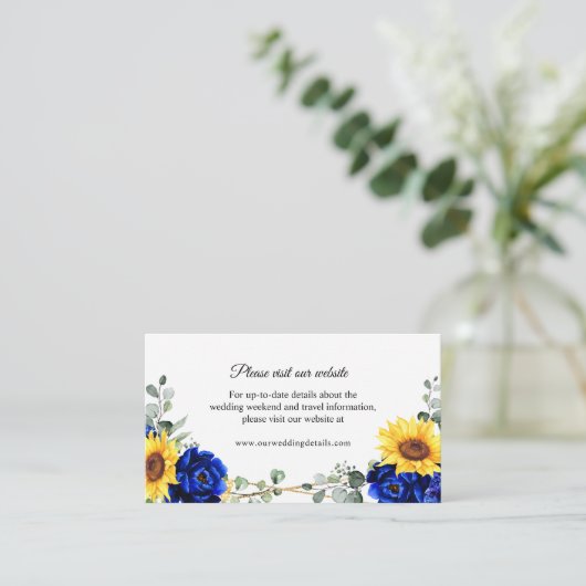 青ひまわり王室のの幾何学的サイト詳細 エンクロージャーカード (スタンド正面)