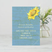 青ひまわり素朴をテーマにした募金イベント 招待状 (スタンド正面)