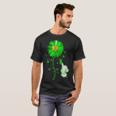 青ひまわり象皮服がメンタルヘルスを広げる Tシャツ (正面フル)