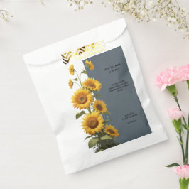 青ひまわり赤ちゃんシャワー フェイバーバッグ