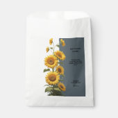 青ひまわり赤ちゃんシャワー フェイバーバッグ (正面)