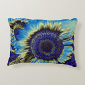 青ひまわり アクセントクッション (裏面)