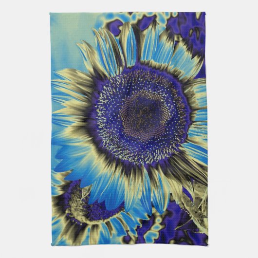 青ひまわり キッチンタオル (縦)