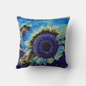 青ひまわり クッション (裏面)