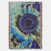 青ひまわり スローブランケット (正面縦)