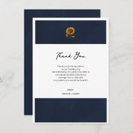 青ひま素朴わり結婚の感謝 招待状