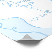 青びんの赤ちゃんシャワーの中に弓の数 ポスター (角)