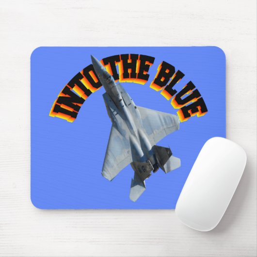 青へのF15 マウスパッド (マウス)
