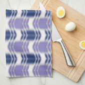 青ぼやけ線のオーナメント。 キッチンタオル (四つ折り)