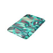 青またはシアンが赤い霧雨のイメージをストリークする バスマット (アングル)