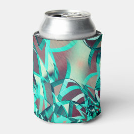 青またはシアンが赤い霧雨のイメージをストリークする 缶クーラー