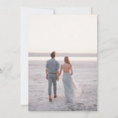 青またはピンクのモダン性別の表示招待状 招待状 (裏面)